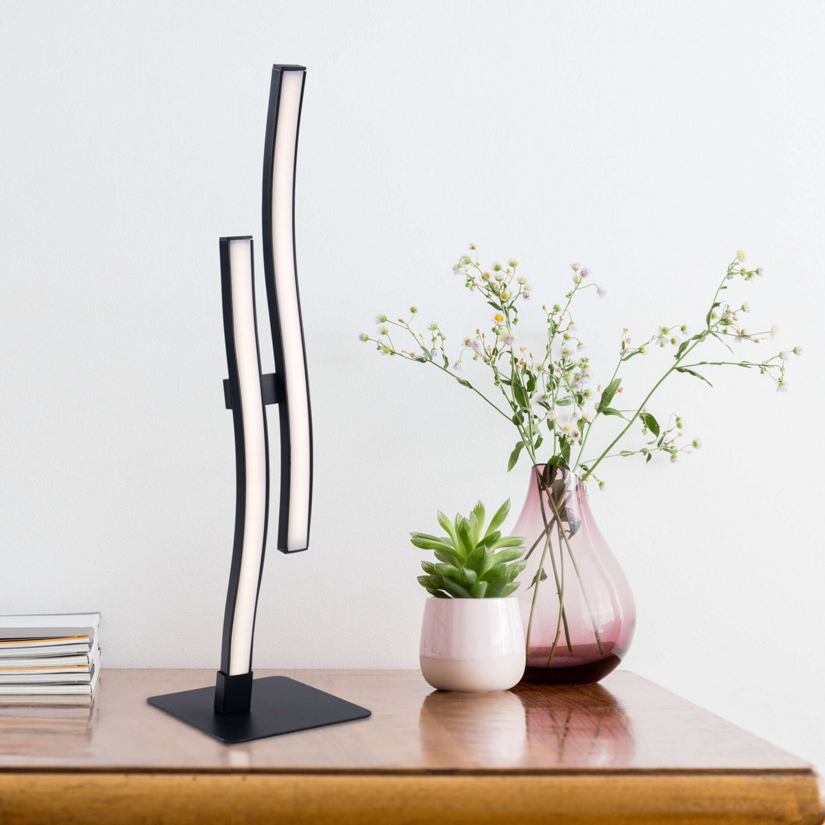 Näve Onda LED-Tafellamp 44cm Zwart