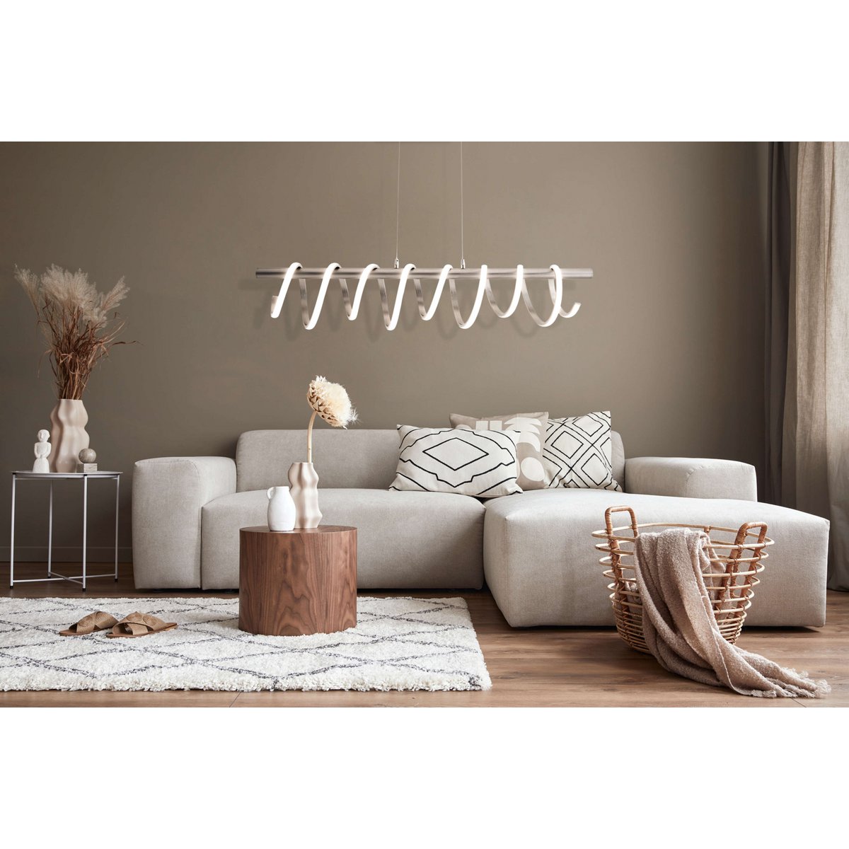 Näve Leuchten Belleza LED-hanglamp 100cm - Wit Design