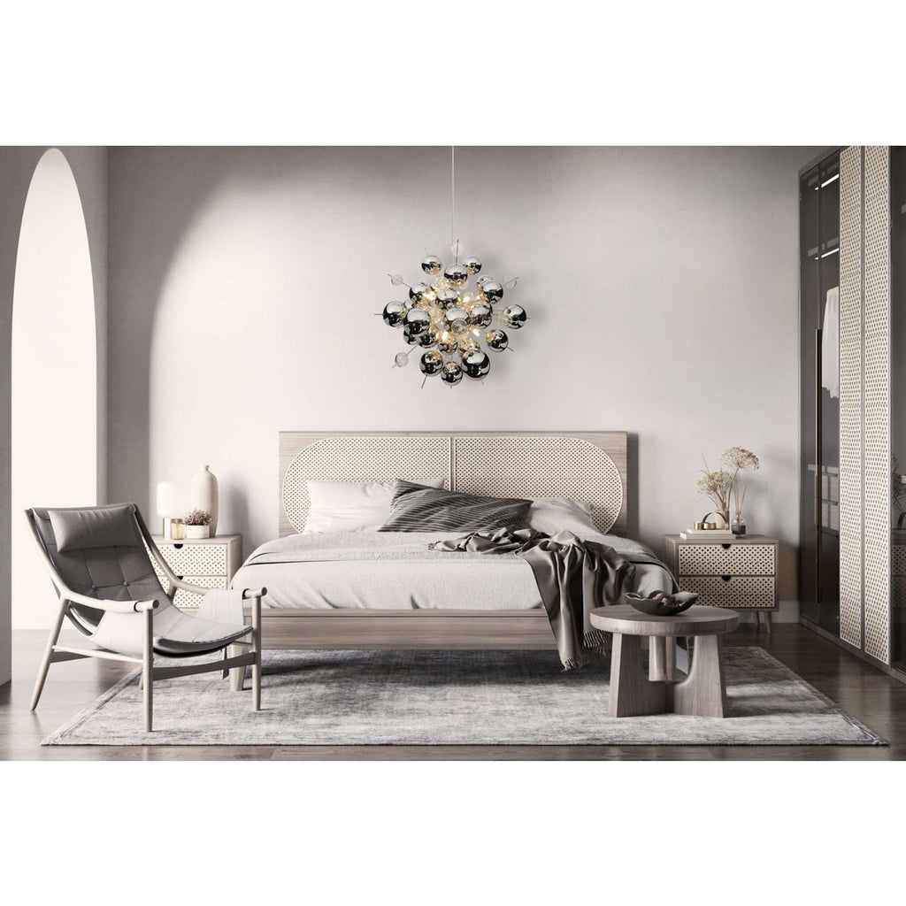 Näve Explosie Hanglamp Chroom 65cm G9
