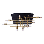 LED-plafondlamp Ancona - Zwart/Goud G9