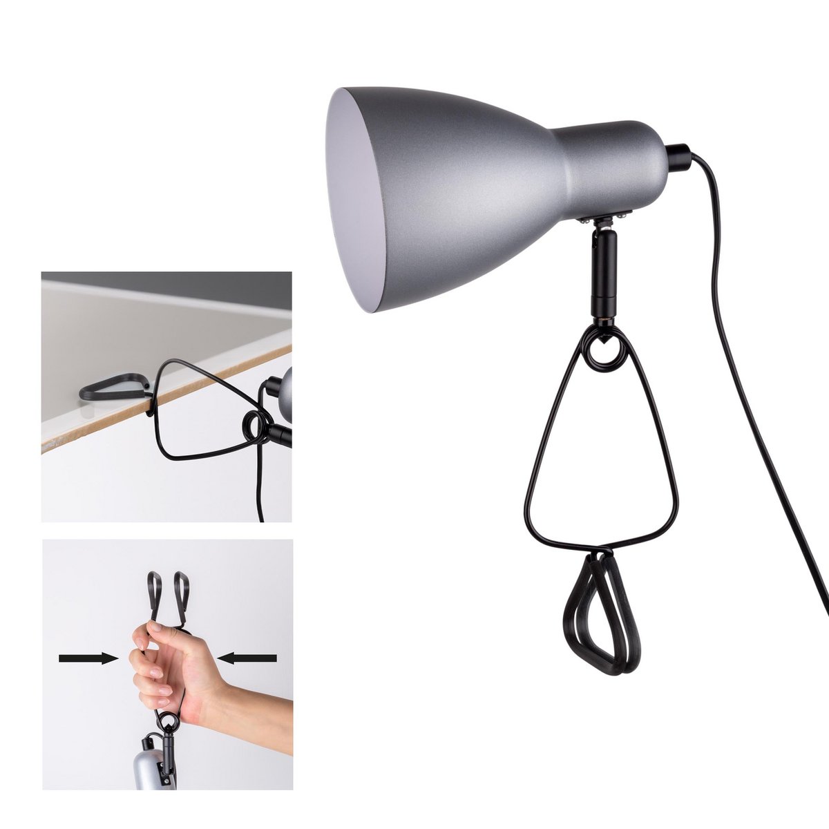 Klemtafels "Mara" Matt White voor E14 Max. 18 Watt, voor interieurs, 28 cm hoog