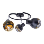Näve Casco 3-Spot Muur/Plafond Rondel - Zwart Goud