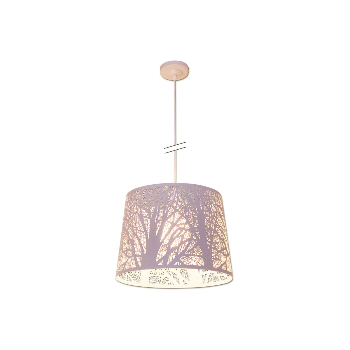 Näve Hanglamp White Wood 35cm
