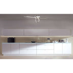 LED-plafondlamp Loop 75cm Chroom