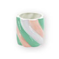 Candylicious Marshmellow Plantenpot - Roze/Groen 15,5x15,5x16cm