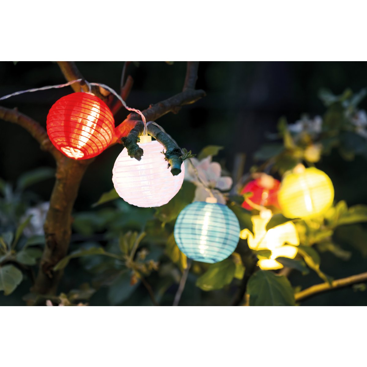Näve LED Solar Lichtslinger - Balonnen 10 Buiten