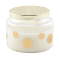 Ronde kaars salie geur goud - 11,5cm