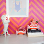 Candylicious Toffee Knopenpot - Oranje/Roze - 21x9,5x9,5 cm