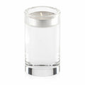 HOGE RONDE GLAZEN KAARSHOUDER H. 10 CM