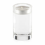HOGE RONDE GLAZEN KAARSHOUDER H. 10 CM