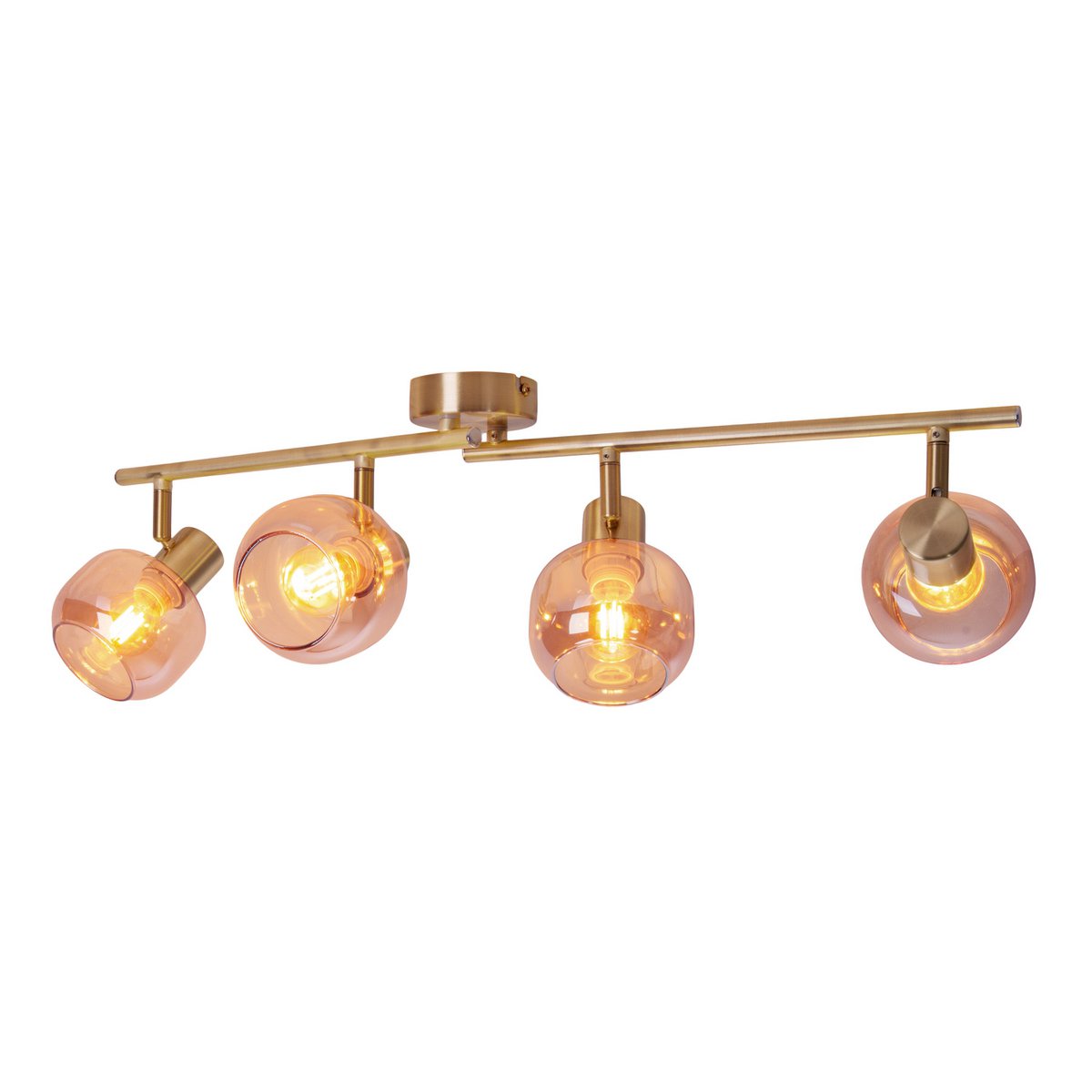 Näve Libby Plafondlamp 4-Lichts - Messing 80cm E14