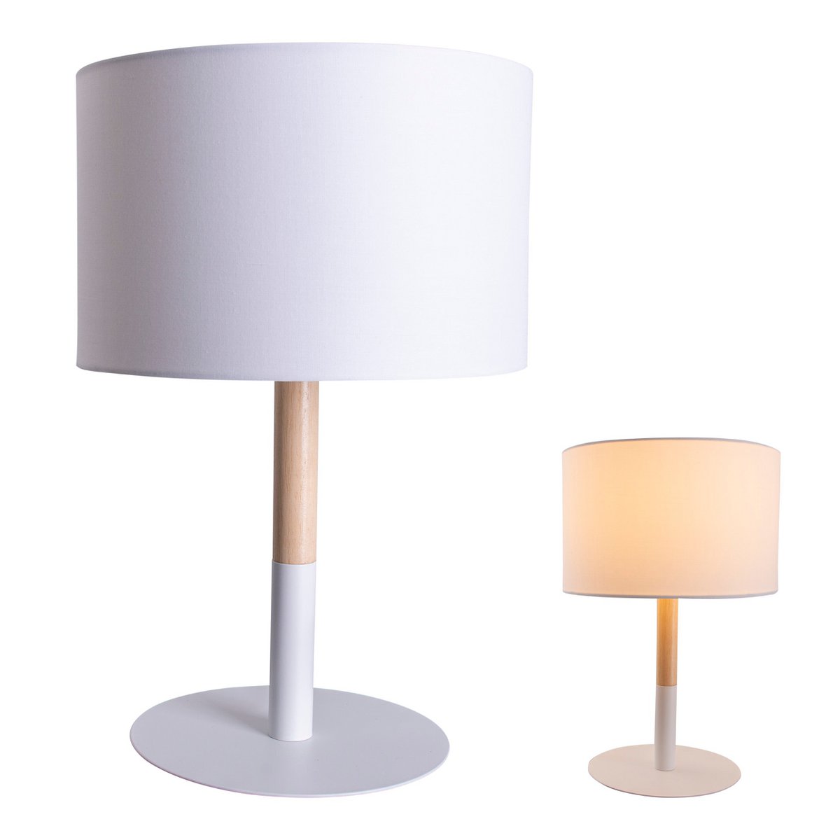 Näve Tessile Tafellamp - Wit 37cm E14