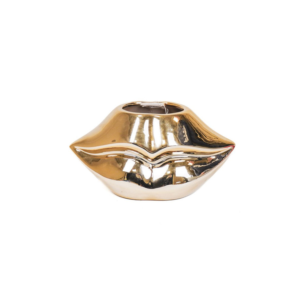 Gouden keramische pot - 21x19x11cm - Housevitamin