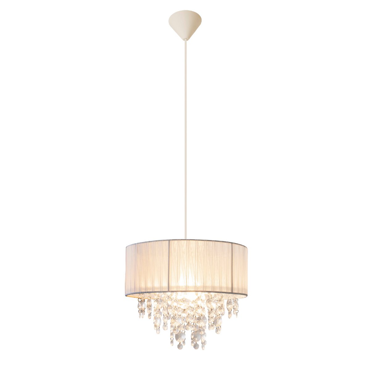 Näve Crystallo Hanglamp 30cm Wit E27