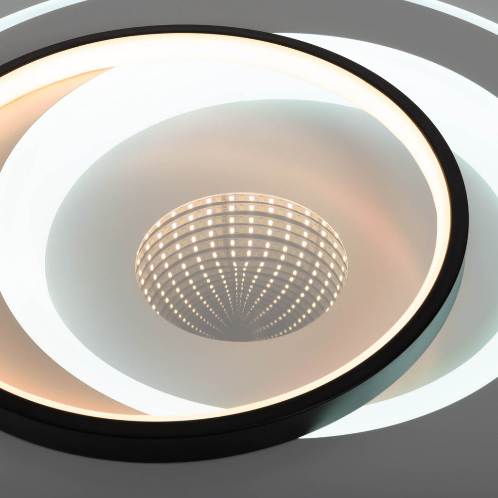 LED Plafondlamp 3D Näve Leuchten, Ø49cm Dimbaar