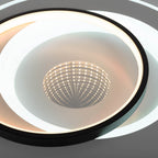 LED Plafondlamp 3D Näve Leuchten, Ø49cm Dimbaar