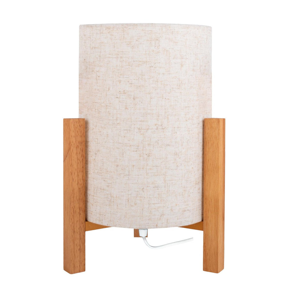 Matilda Tafellamp - Hout Wit 32cm E27