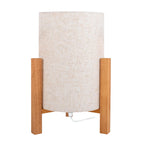 Matilda Tafellamp - Hout Wit 32cm E27