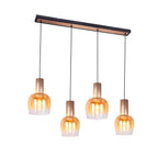 Näve Funda Hanglamp 4-Lichts Amber 150cm