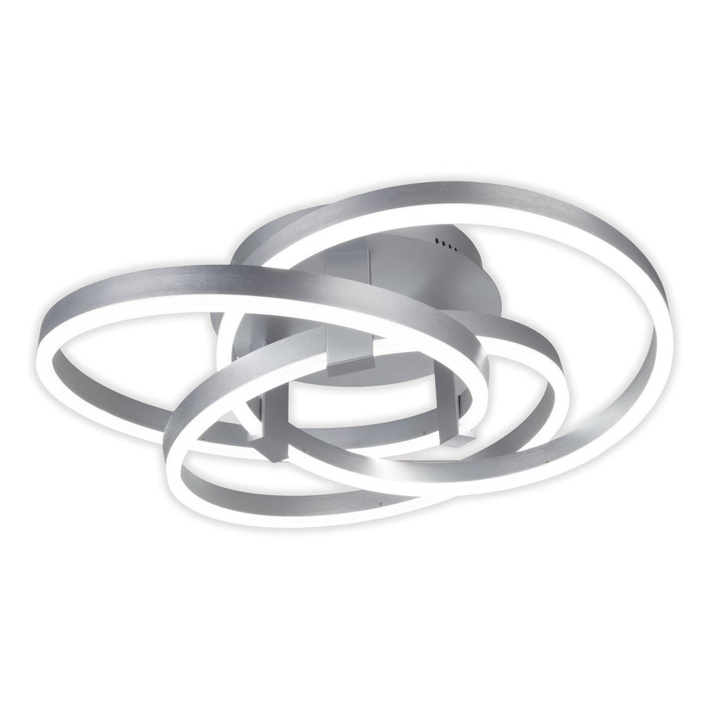 Näve Divora LED Plafondlamp 58cm Zilver Wit