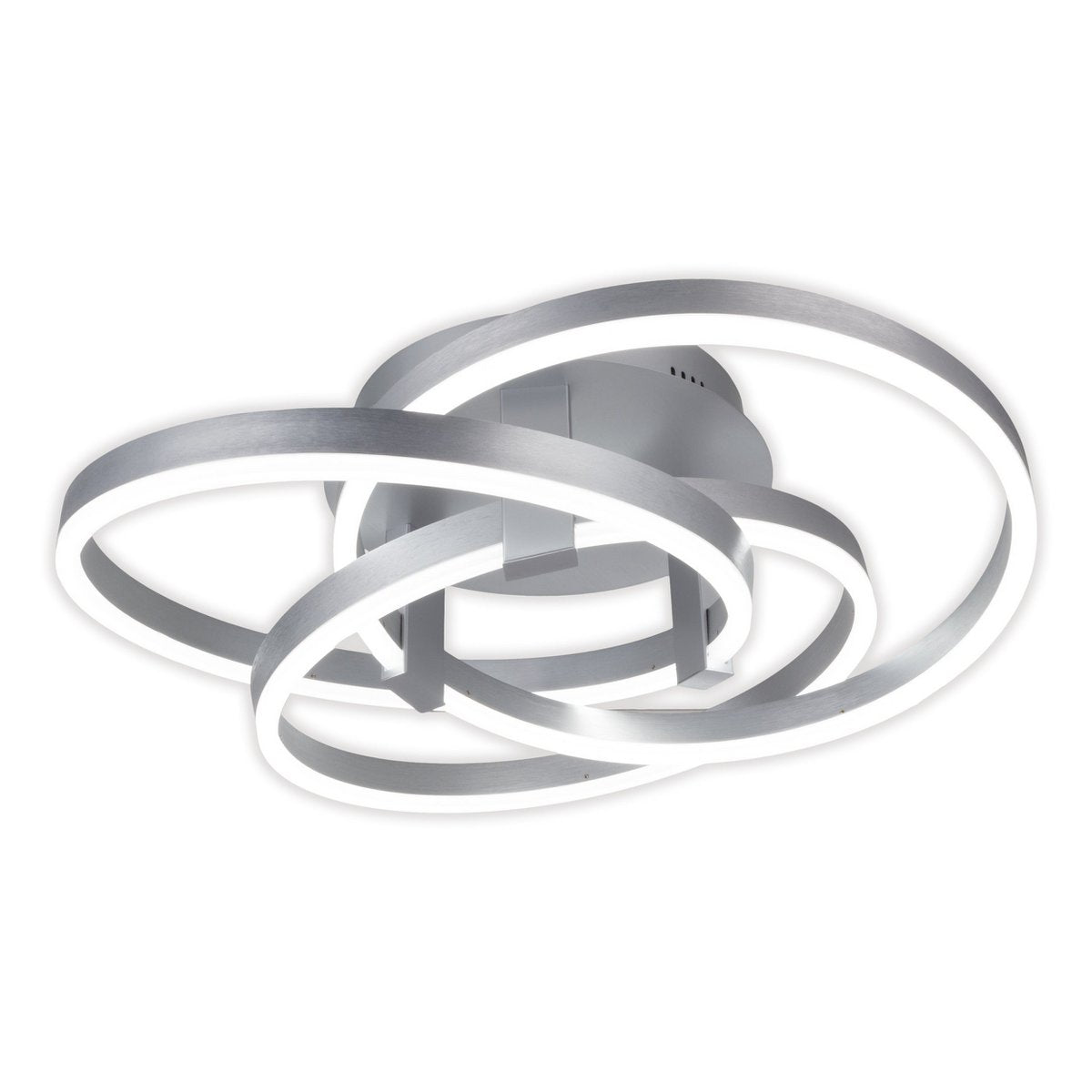 Näve Divora LED Plafondlamp 58cm Zilver Wit