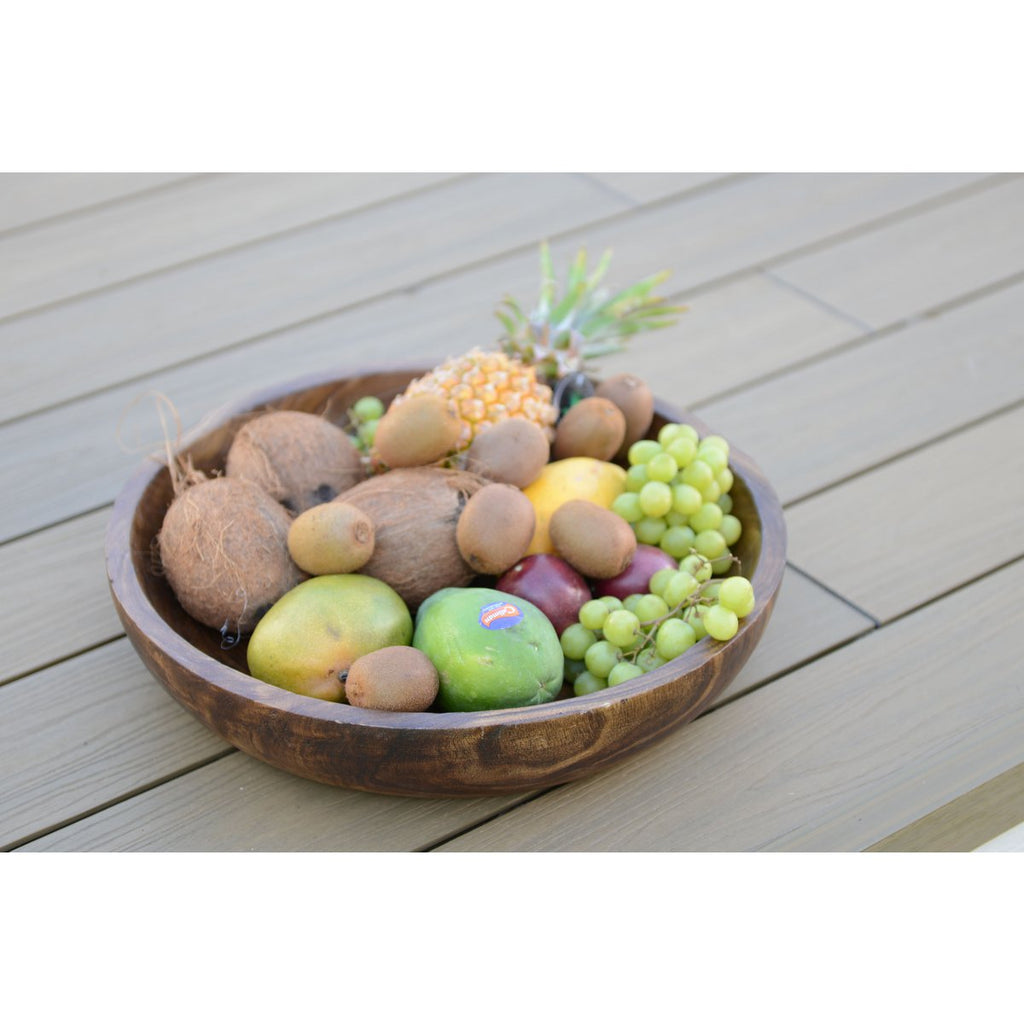 Houten decoratieve schaal 45x45x9cm
