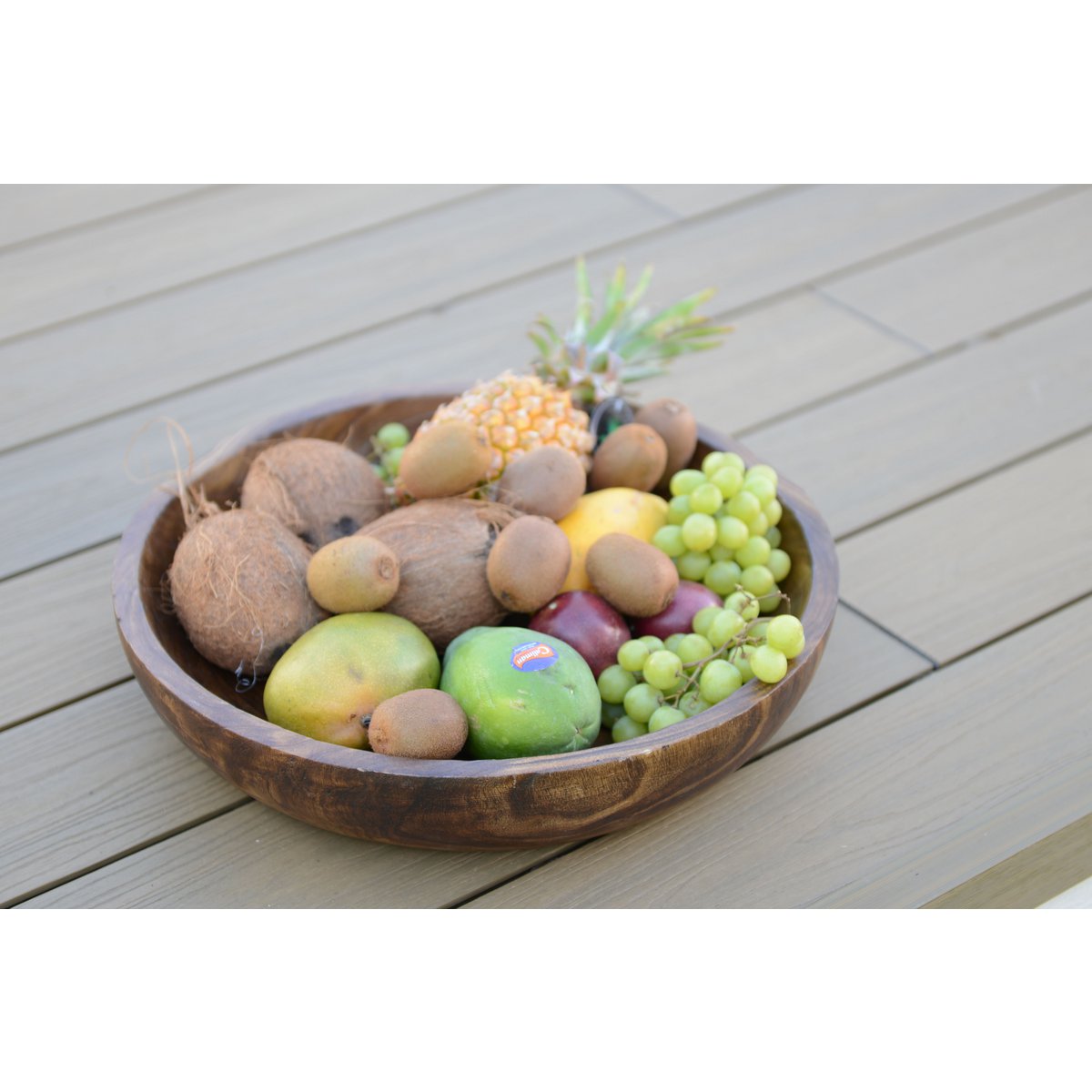 Houten decoratieve schaal 45x45x9cm