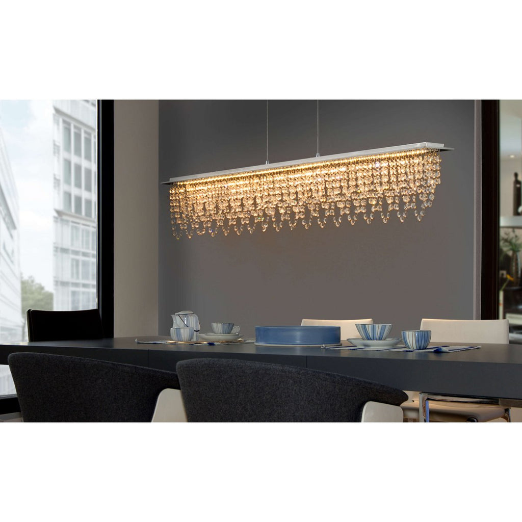 LED Hanglamp Diamanten Näve - Kristalglas Chroom