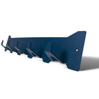 Gorillz Triangle Five wandkapstok - industrieel ontwerp, 5 haken, blauw