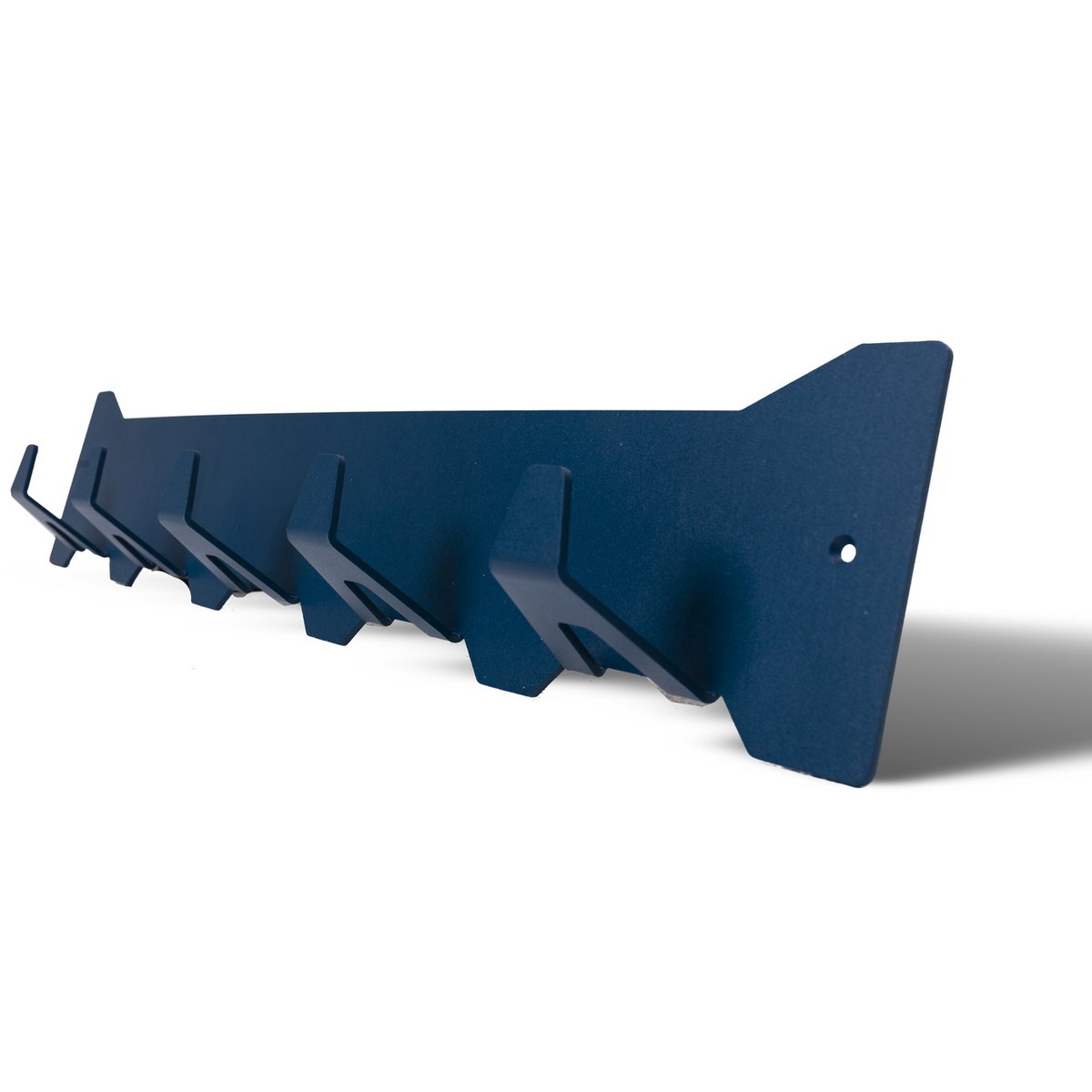 Gorillz Triangle Five wandkapstok - industrieel ontwerp, 5 haken, blauw