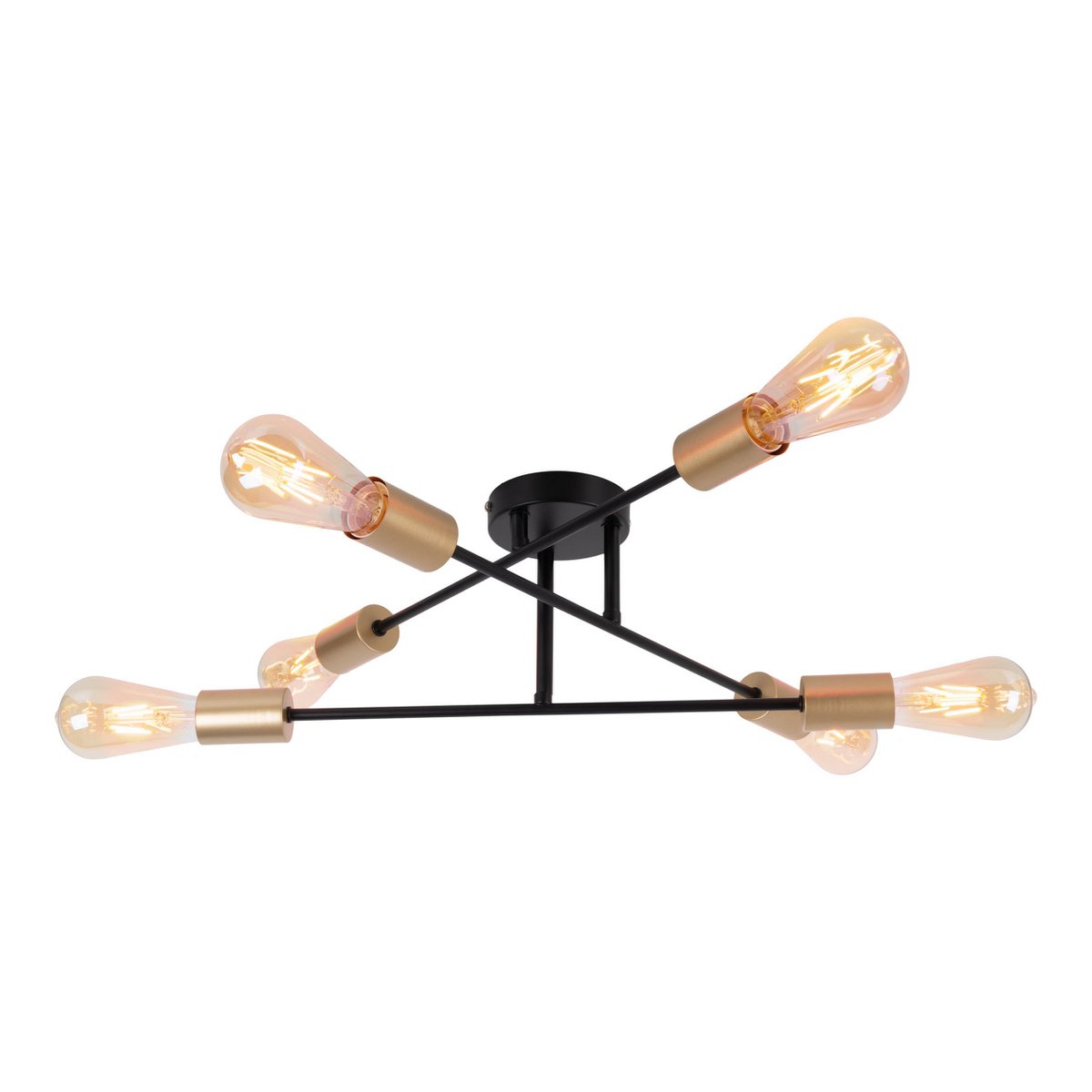 Näve Modo Plafondlamp 6-vlam Zwart 54,5cm