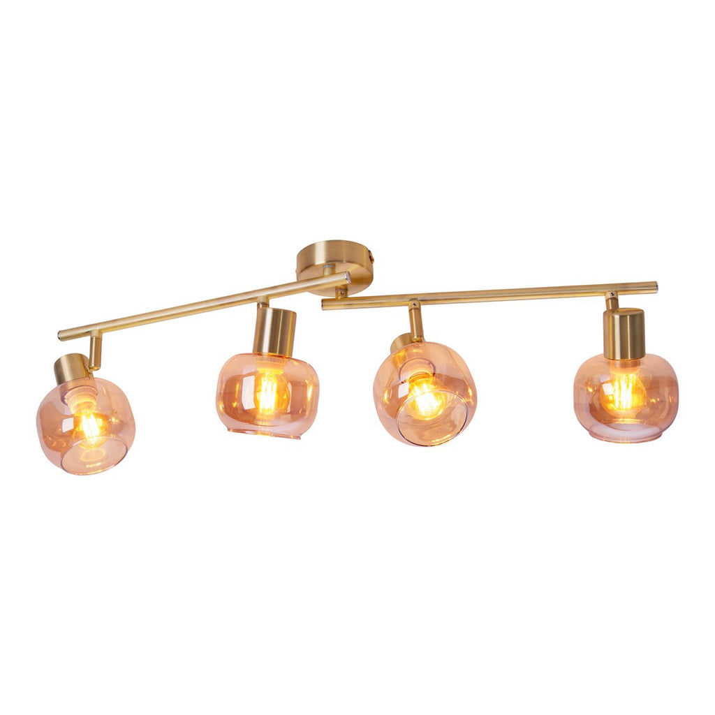 Näve Libby Plafondlamp 4-Lichts - Messing 80cm E14