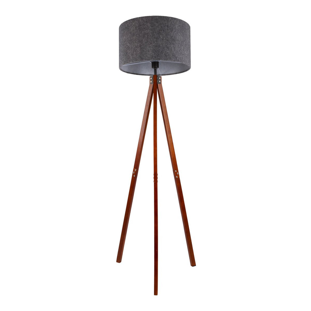 Filco Staande Lamp - Hout 147cm Grijs Bruin