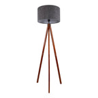 Filco Staande Lamp - Hout 147cm Grijs Bruin