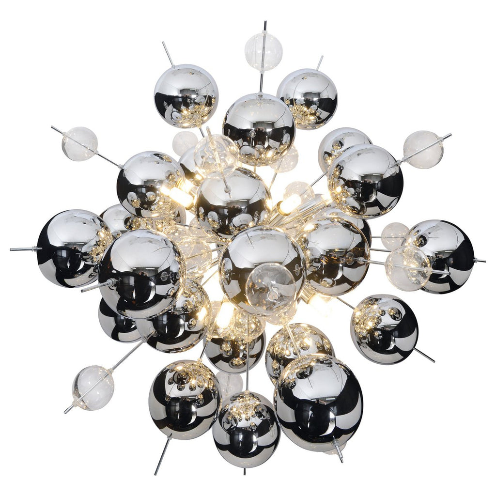 Näve Explosie Hanglamp Chroom 65cm G9