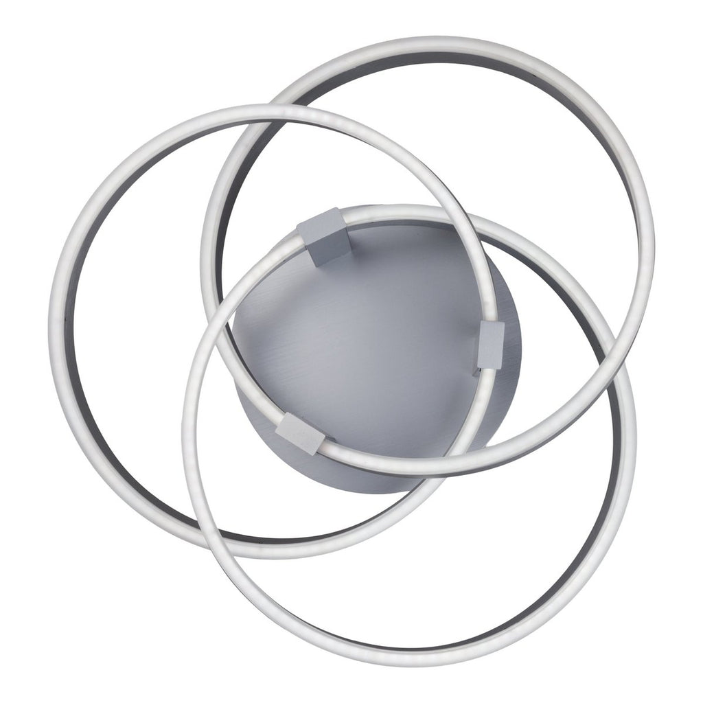 Näve Divora LED Plafondlamp 58cm Zilver Wit