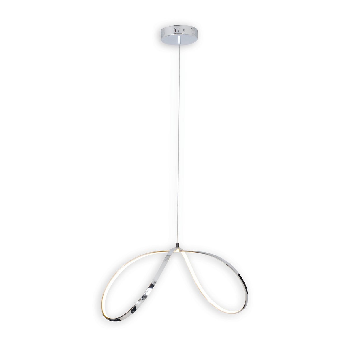 Näve Loop Line LED Hanglamp - Zwart 72cm
