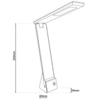 LED Tafellicht ULF - Grijs 26cm Draadloos