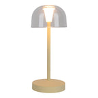 Näve Gomba LED-batterijtafellamp Geel 18,5cm
