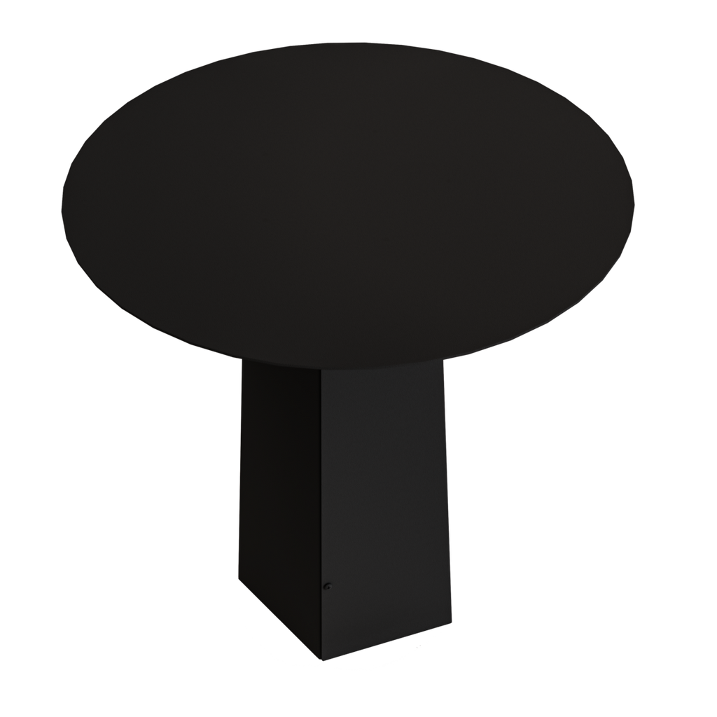Charm Side Tafel Zwart - Gorillz Ronde Design Vijfhoekige Poot