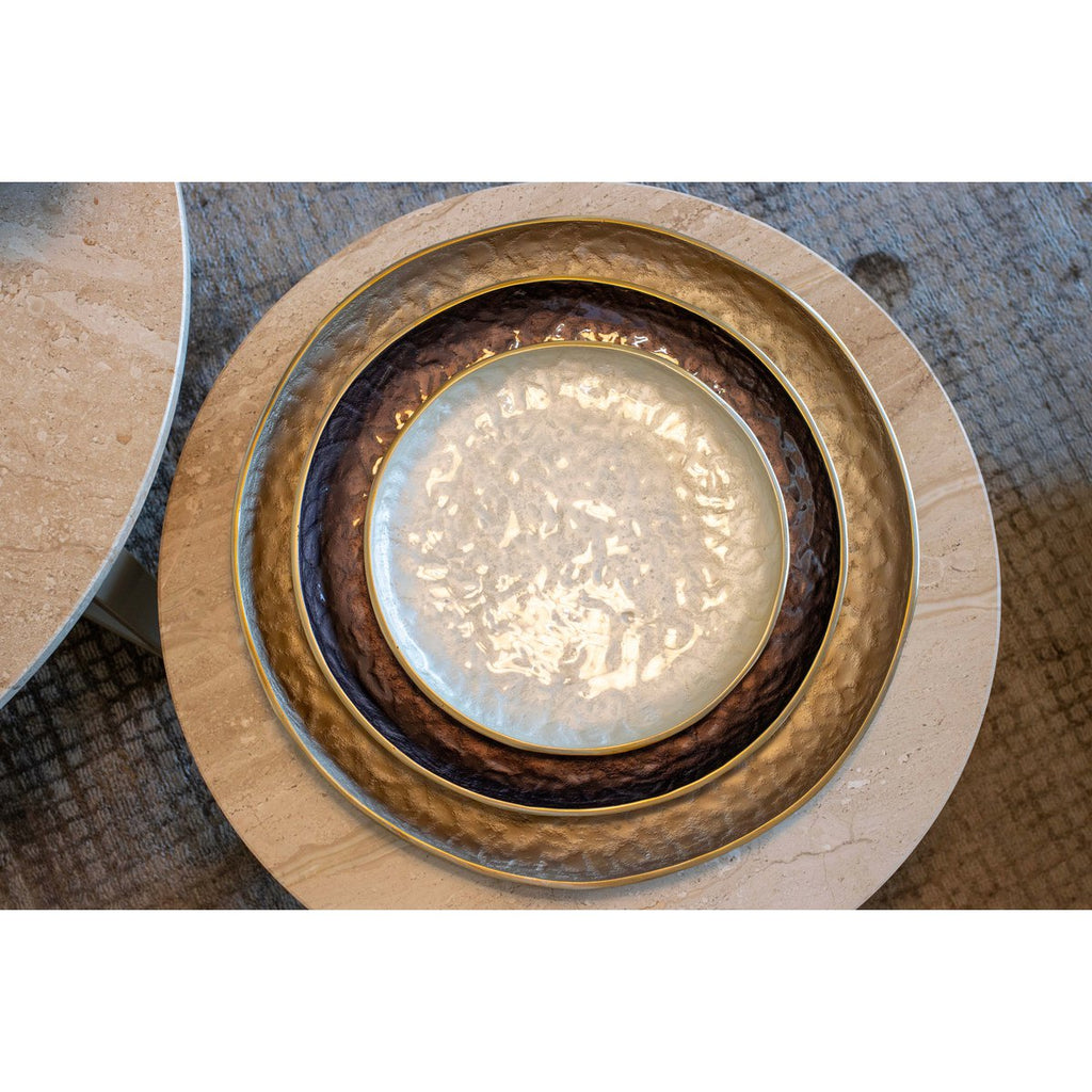 Aulica Zanddecoratieve Kom - Beige 48x48cm