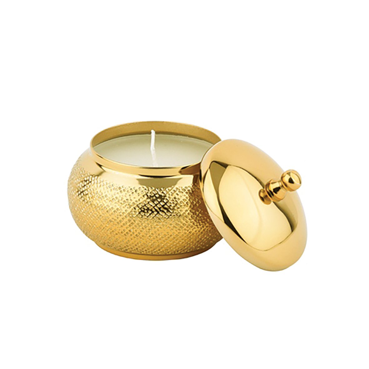 Ronde kaars Grand Model Dorée - Aulica, Gouden Afwerking
