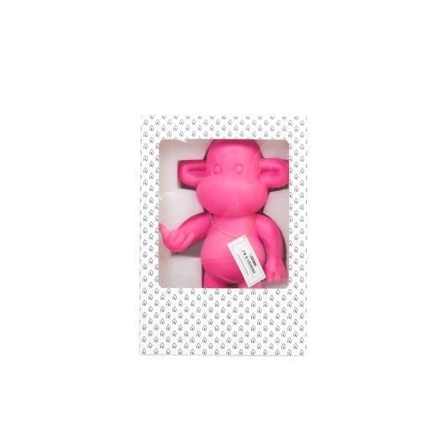 Legende-aap Ornament - polyresin - roze - 20,5x13,5x35cm