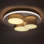 3-geleide plafondlicht Eppan Ø 56 cm grijs