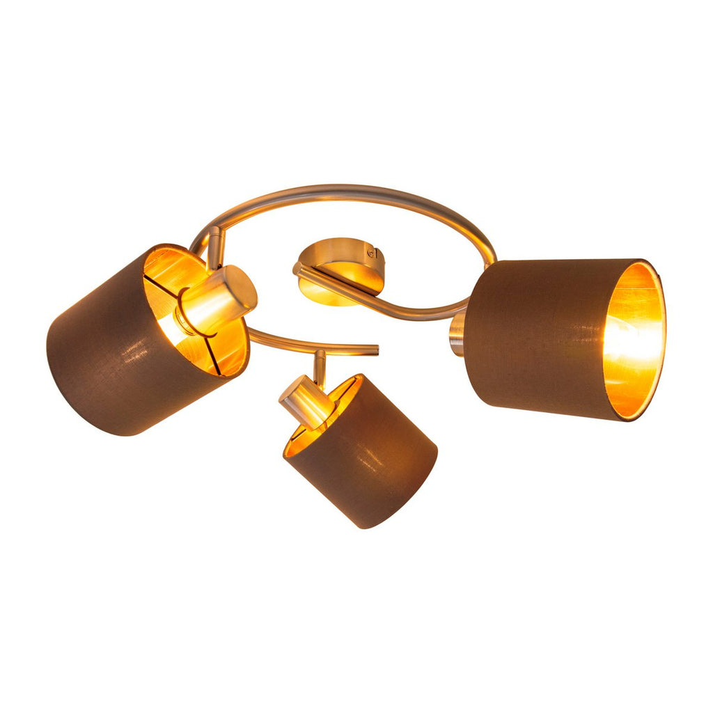 Näve Maron 3-zits Plafondlamp - Bruin 52cm