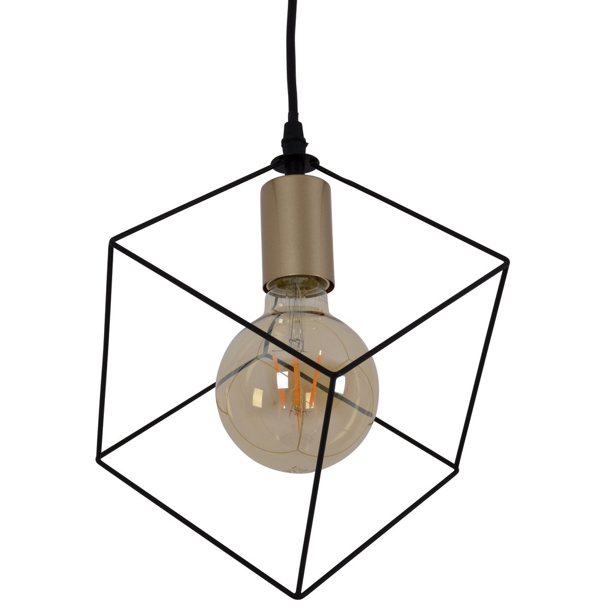 Näve Canto Hanglamp Zwart-Goud 26cm