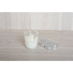 T-light zilveren glitterkaarsen set van 6