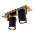 Näve Frida Wandlamp 2x GU10 - Zwart/Goud