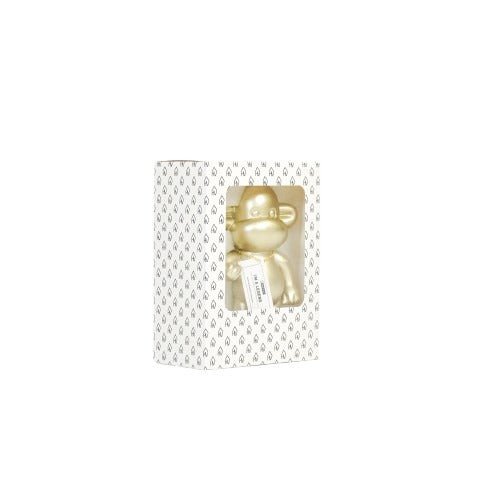 Gouden polyresin aap beeldje 'de legende' - 11x7x19cm