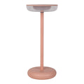 Noteloze tabletlicht "PASI" voor buiten en binnen, gemaakt van metaal en plastic in roze, dimbaar, met aanraking en geheugenfunctie, ca. 26 cm hoog